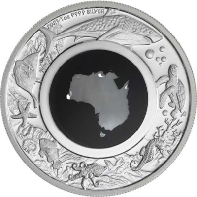 Australien-1 Dollar-2021-AGpp-Mother of Pearl Great Southern Land-RS