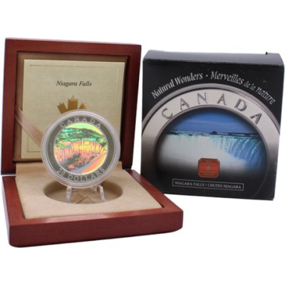 Kanada-20 Dollar-2003-AGpp-Niagara Falls-Holo-Etui