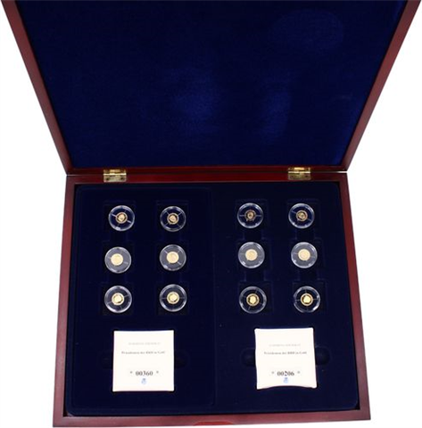 Deutschland-12x0,5g-2014-AUpp-Präsidenten BRD-EtuiI