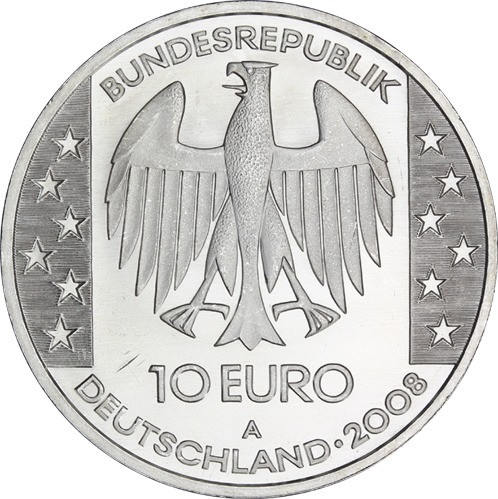 Gedenkmünze 10 Euro Silber 2008 Himmelsscheibe von Nebra