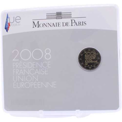 Frankreich-2 Euro-2008-EU-Ratspräsidentschaft-Coincard-RS