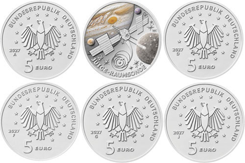 Deutschland-5x5-Euro-2027-Stgl-Juice-Raumsonde-RSVS-Satz