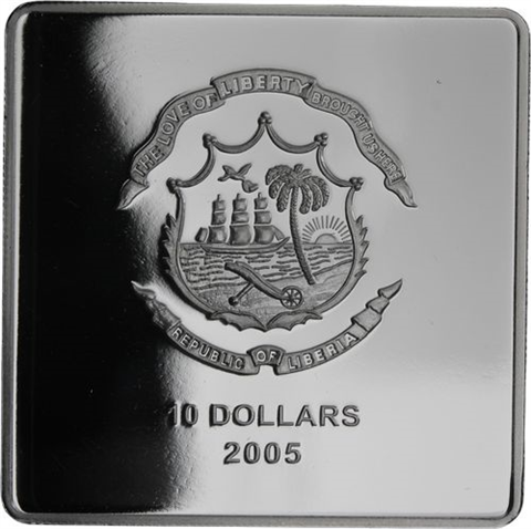 Liberia-10 Dollar-2005-AGpp-Konklave Kardinäle-RS