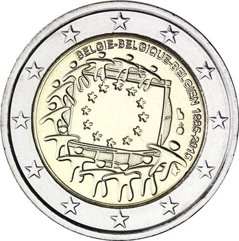 Belgien-2-Euro-2015-bfr-Europaflagge-RS