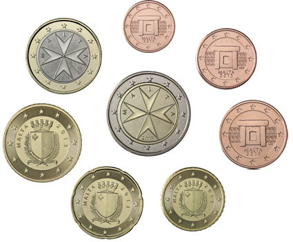 Kursmuenzen Malta Euro Cent 2013 bankfrisch 