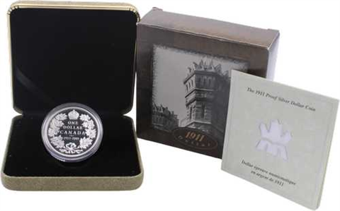 Kanada-1Dollar-2001-AGpp-1911 Dollar-Etui