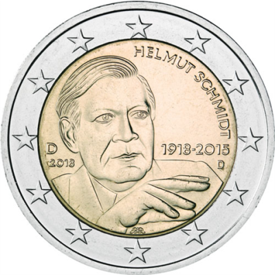 Deutschland-2Euro-2018-Helmut-Schmidt-Münzzeichen-D-RS