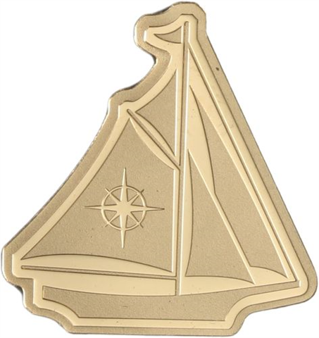 Palau-1 Dollar-AU-Segelschiff-RS