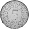 Deutschland 5 DM 1971 F Silberadler - Heiermann