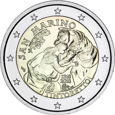 2 Euro Sondermünze Tintoretto aus San Marino von 2018