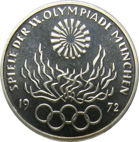 10 DM Deutschland 1972 Olympiade München Feuer bestellen 