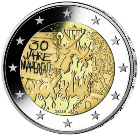 Deutschland-2-Euro-2019-Mauerfall-PP-RS