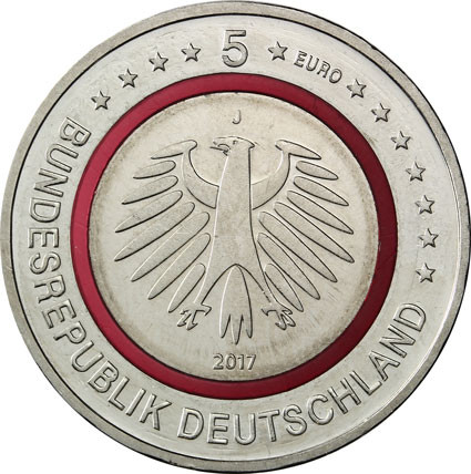 Deutschland 5 Euro 2017 Stgl. Tropische Zone Mzz..J