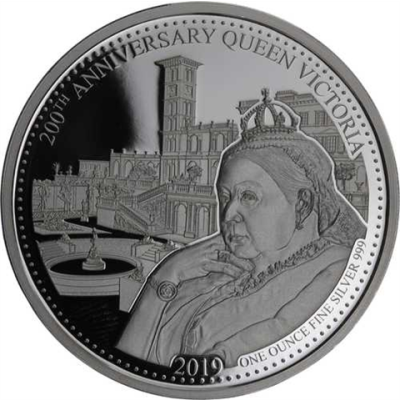 Gibraltar-5 Pfund-2019-AGpp-Geburtstag Königin Victoria-RS