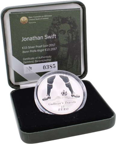 Irland-15 Euro-2017-AGpp-Jonathan Swift-RS