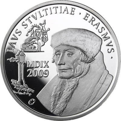 Belgien 10 Euro Silber 2009 PP Kulturelles Erbe: Erasmus von Rotterdam
