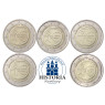 Deutschland 5 x 2 Euro 2009 Mzz.  A - J "Wirtschafts- und Währungsunion"