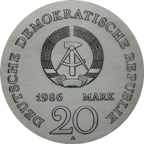 J.1607 - DDR 20 Mark 1986 - Gebrüder Grimm Sonderpreis 
