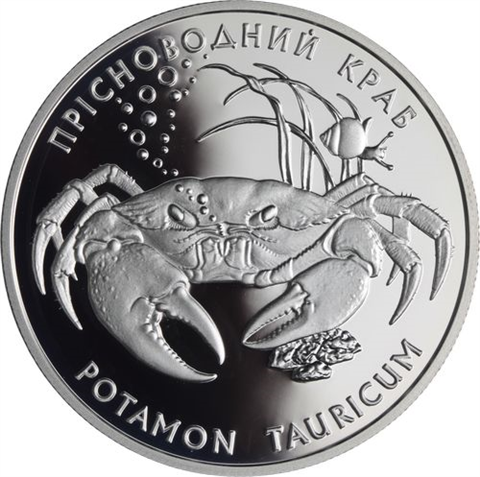 Ukraine-10 Hryven-2000-AGpp-Süsswasserkrabbe-RS
