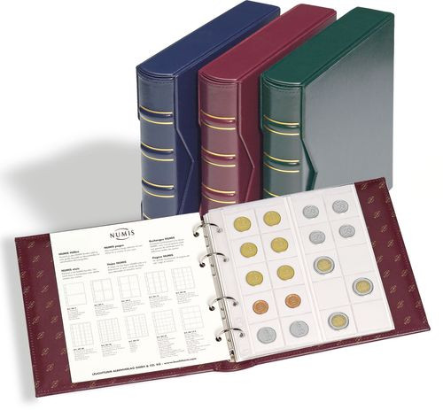 312262 - Numis-Album Classic inkl. Schutzkassette Rot - ohne Hüllen 