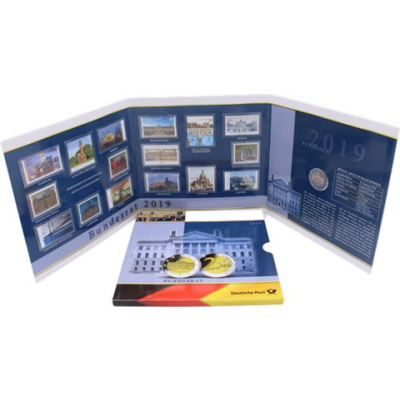 Deutschland-2Euro-Briefmarken-2019-Bundesrat-Folder