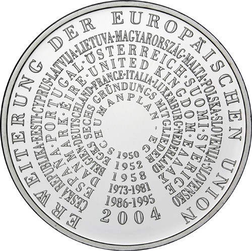 Gedenkmünze 10 Euro 2004 PP - EU-Erweiterung -