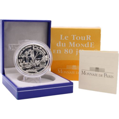 Frankreich-1,5Euro-2005-AGpp-80Jours-Etui