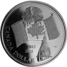 Kanada-1 Dollar-2005-AGpp-Kanadische Nationalflagge-RS