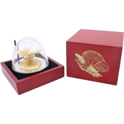 Ruanda-1000 FRW-2016-AGstgl-vergoldet-3D-Eagle Adler-Etui