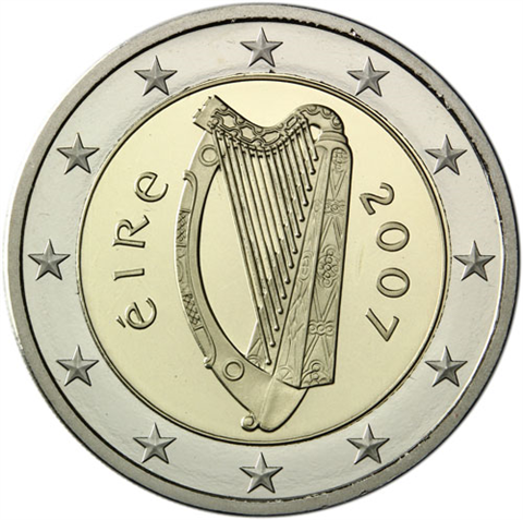 Irland-2-Euro-2007-Keltische-Harfe-RS