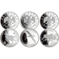 Russland-2 Rubel-2010-AGpp-Hirsch-Möwe-Schlange