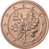 Deutschland 2 Euro-Cent F Stuttgart 2016 Kursmünze mit Eichenzweig