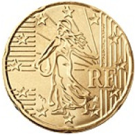 Frankreich 20 Cent 2001 bfr.