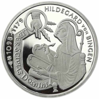 Deutschland-10-DM-Silber-1998-PP-Die-Heilige-Hildengard-von-Bingen-I