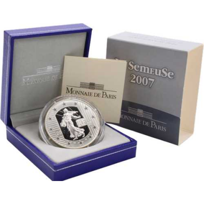 Frankreich-5Euro-2007-LaSemeuse-Etui