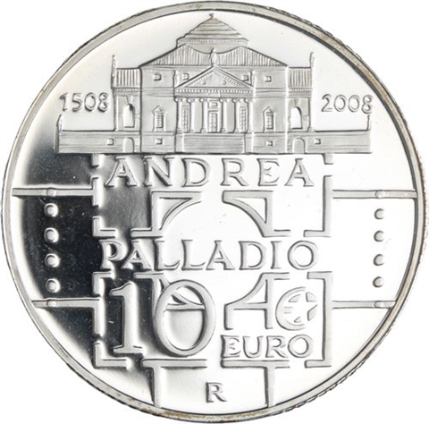 Italien-10 Euro-2008-AGpp-Andrea Palladio-VS