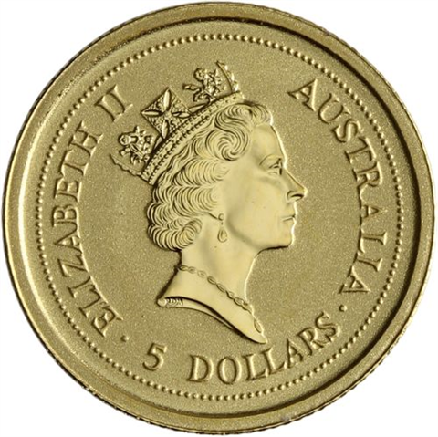 Australien-5 Dollar-1998-AUstgl-Känguru-RS