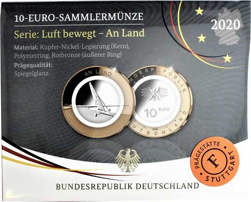 Deutschland 10 Euro 2020 PP An Land - Strandsegler Mzz. F