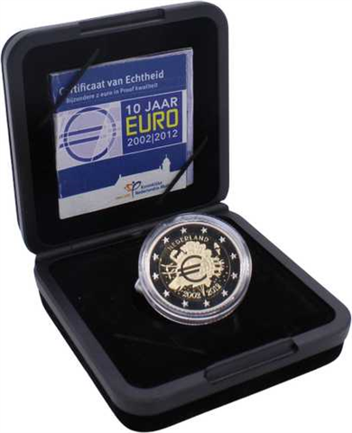 Niederlande-2 Euro-2012-PP-Bargeld-Etui