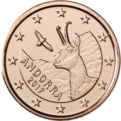 Andorra Kursmünze 2 Cent 2017