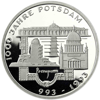Deutschland 10 DM Silber 1993 PP 1000 Jahre Potzdam I