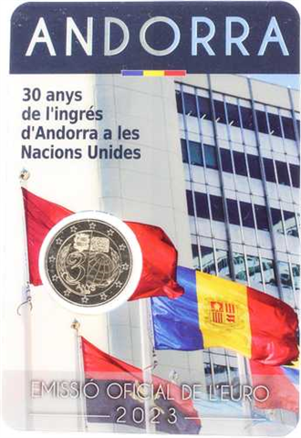 Andorra 2 x 2 Euro 2023 Vereinten Nationen & Sommersonnenwende