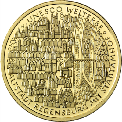 Deutschland-100-Euro-2016-Au-Altstadt-Regensburg-RS