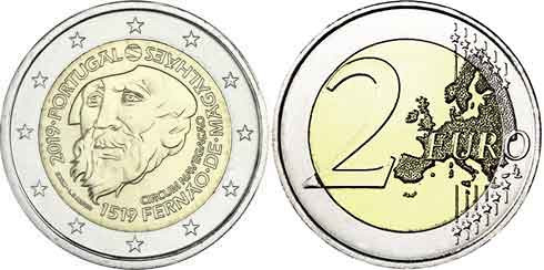 2 Euro Portugal  500 Jahre Magellan Weltumsegelung 2019 Gedenkmünzen bestellen 