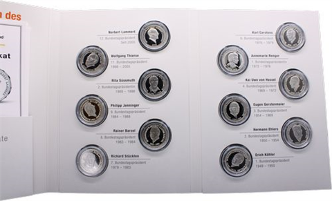 Deutschland-12xMedaille-AGstgl-Präsidenten des Bundestages-RS