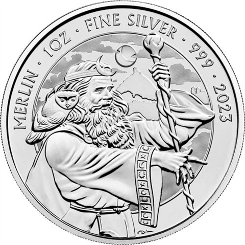 Grossbritannien-2Pfund-2023-1ozAg-Merlin-RS