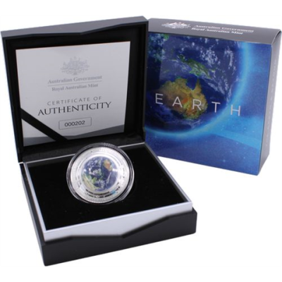 Australien-5 dollar-2018-AGpp-Earth-Erde-Etui