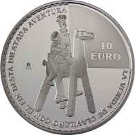 Spanien 10 Euro 2005 PP Don Quichote-Holzpferd-I