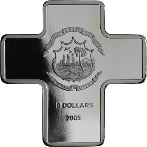 Liberia-10 Dollar-2005-AGpp-Karol Wojtylas-RS