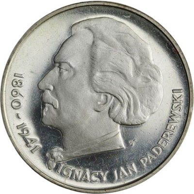Polen-100 Zlotych-1975-AGpp-Ignacy Paderewski-RS